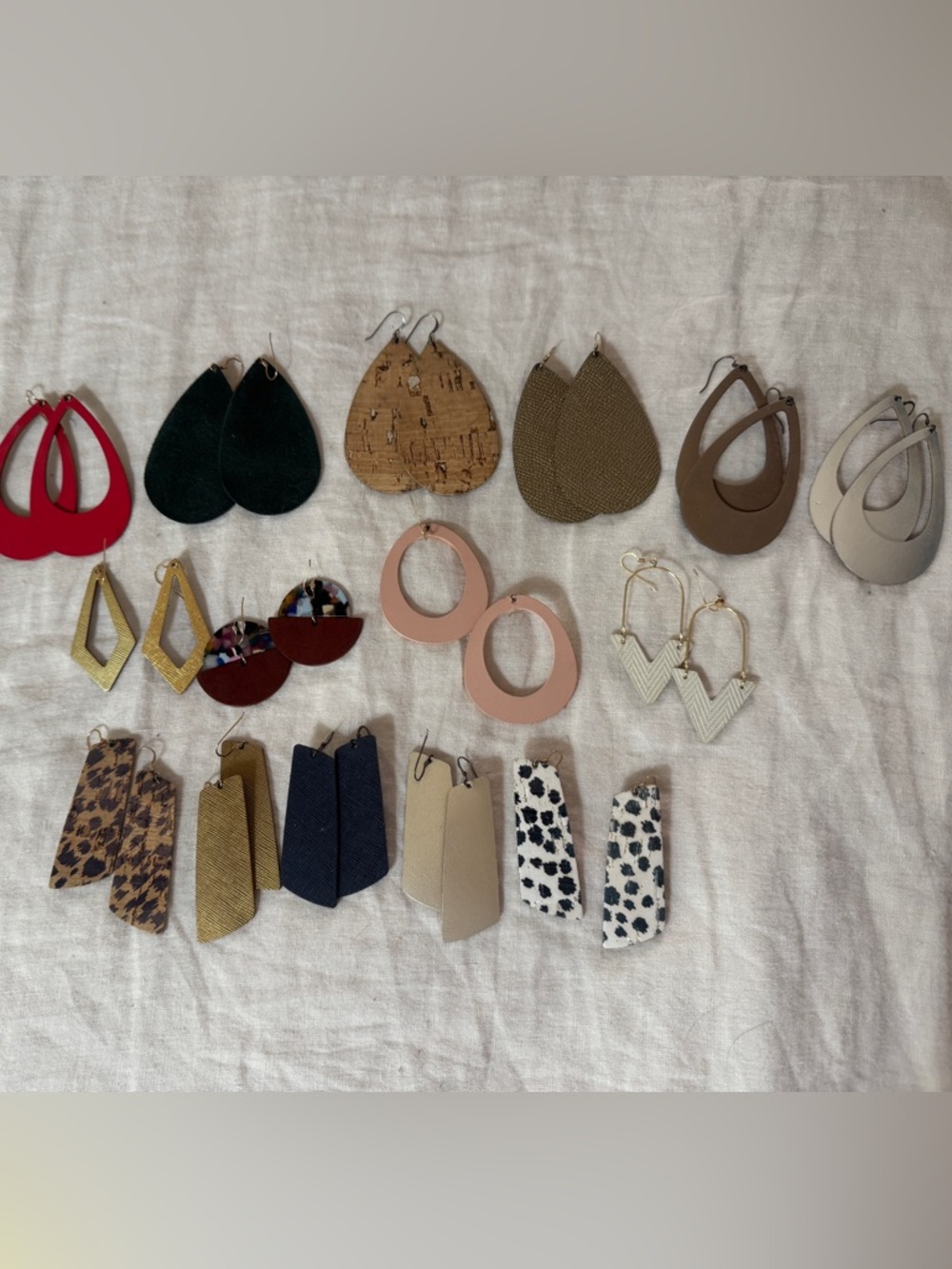 Assorted Nickel & Suede earrings
